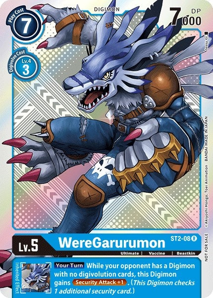 Image for WereGarurumon - ST2-08 (Official Tournament Pack Vol.2) [Starter Deck 02: Cocytus Blue]
