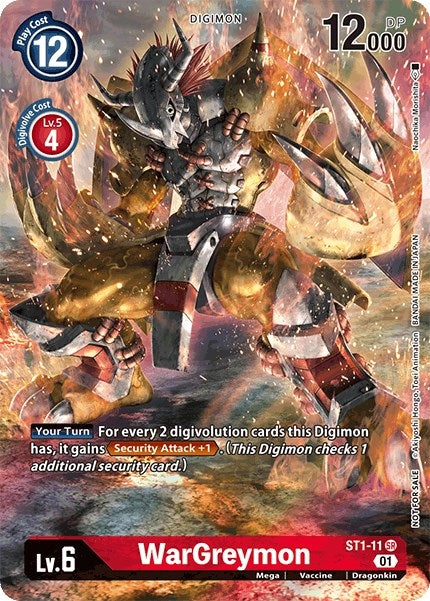 Image for WarGreymon - ST1-11 (Premier TO Event June 2021) [Starter Deck 01: Gaia Red]