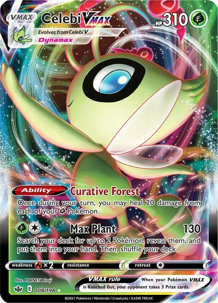 Celebi VMAX (008/198) (SWSH06: Chilling Reign)