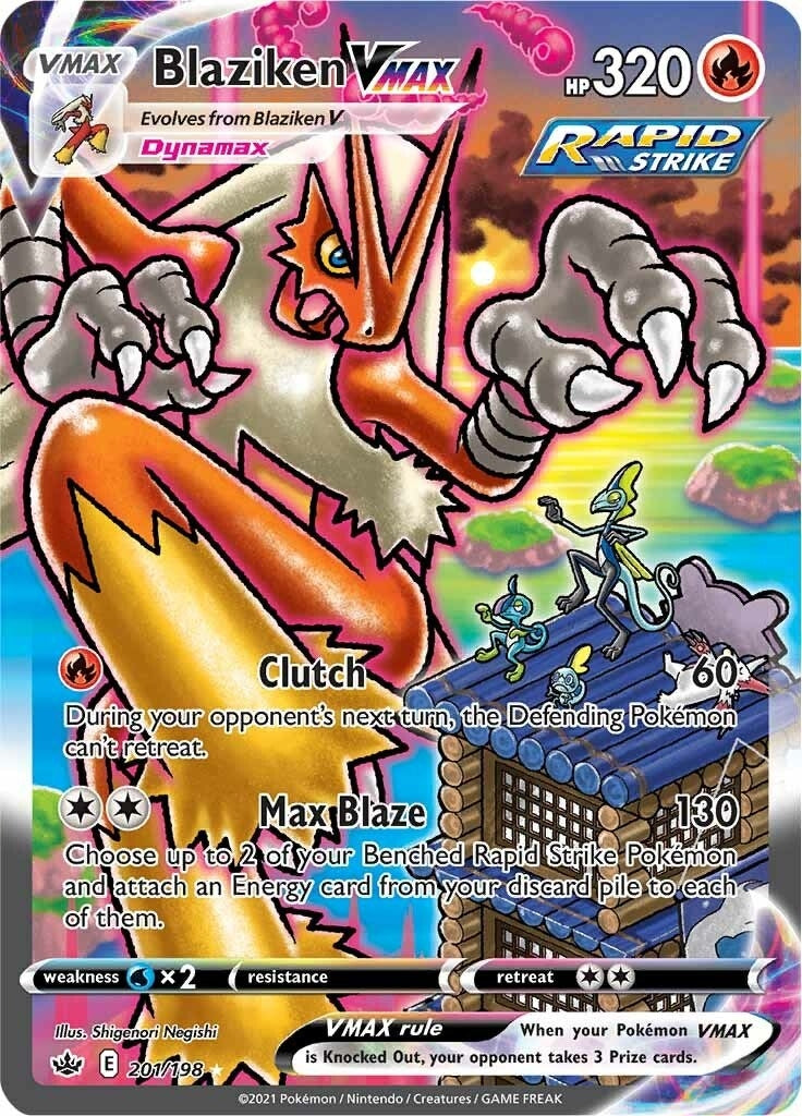 Blaziken VMAX Alternate Art Secret (201/198) [SWSH06]