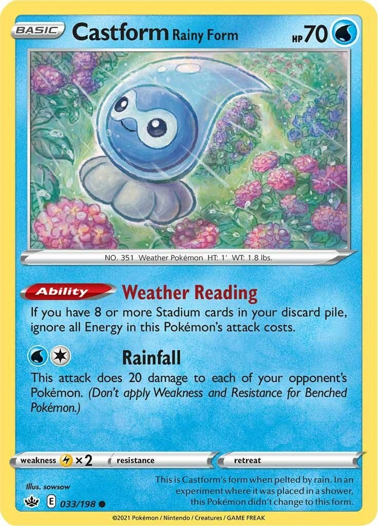 Castform Rainy Form (033/198) [SWSH06]