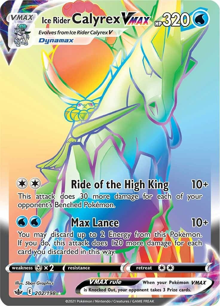 Ice Rider Calyrex VMAX Secret (202/198) [SWSH06]