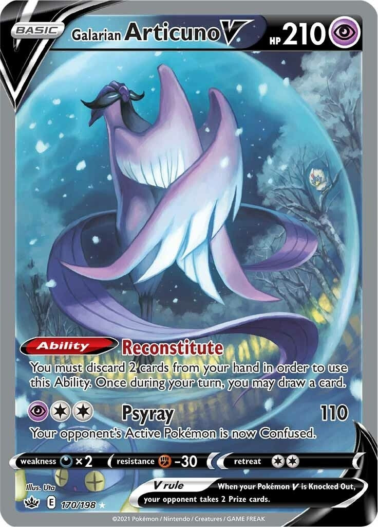 Galarian Articuno V Alternate Full Art (170/198) [SWSH06]