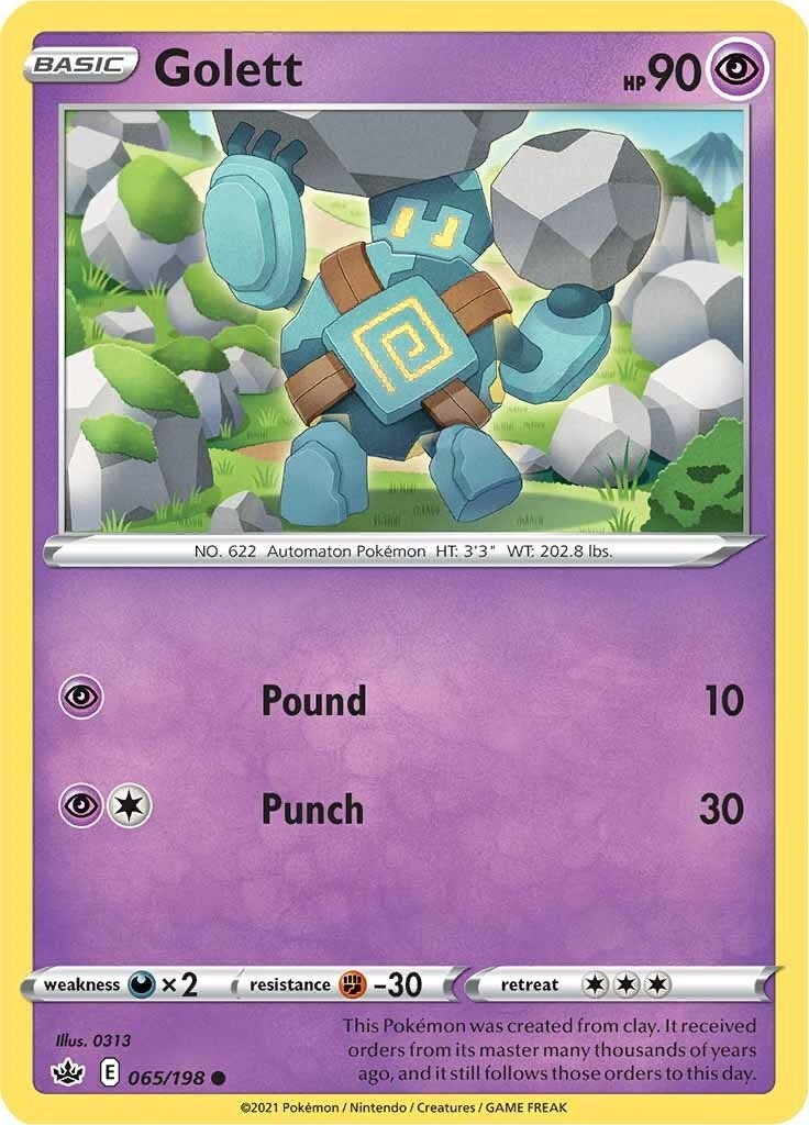 Golett (065/198) (SWSH06: Chilling Reign)