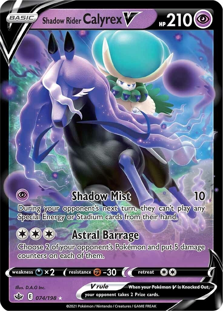 Shadow Rider Calyrex V (074/198) [SWSH06]