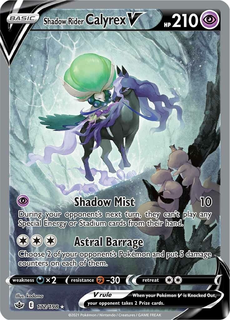 Shadow Rider Calyrex V Alternate Full Art (172/198) [SWSH06]