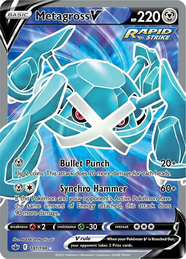 Metagross V Full Art (181/198) [SWSH06]