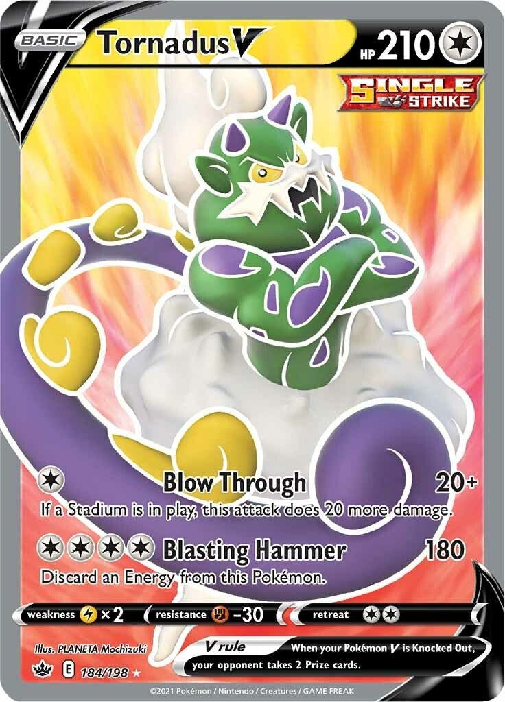 Tornadus V Full Art (184/198) [SWSH06]