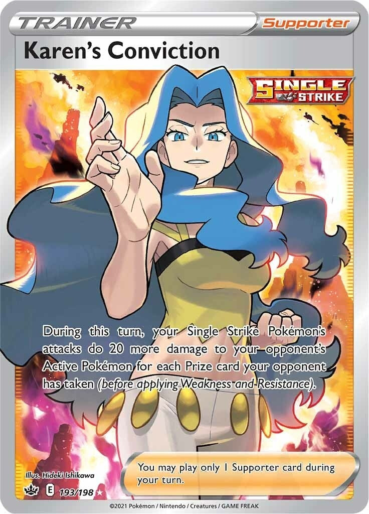Karens Conviction Full Art (193/198) [SWSH06]