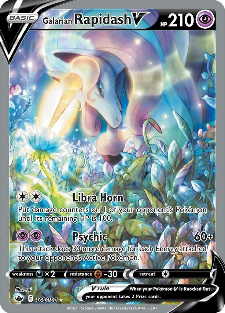 Galarian Rapidash V Alternate Full Art (168/198) [SWSH06]