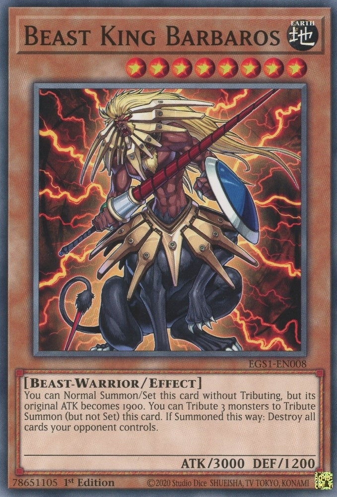 Beast King Barbaros (EGS1-EN008) [EGS1]