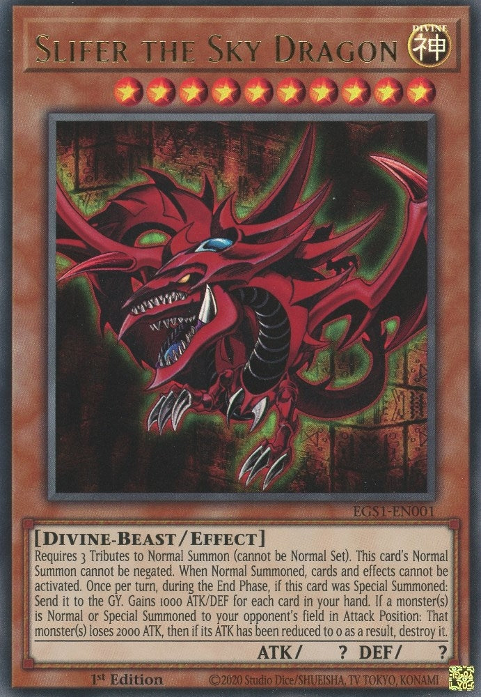 Slifer the Sky Dragon (EGS1-EN001) [EGS1]