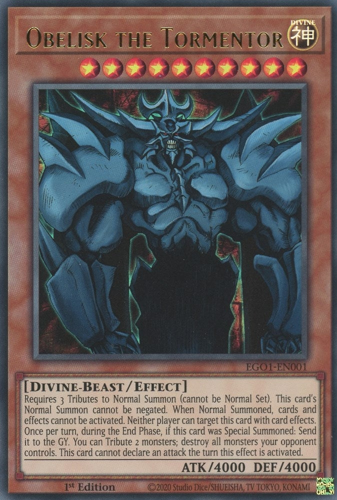 Obelisk the Tormentor (EGO1-EN001) [EGO1]