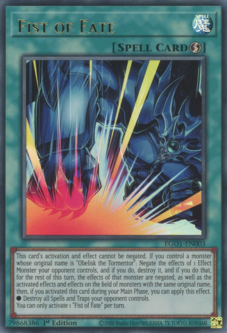 Fist of Fate (EGO1-EN003) [EGO1]
