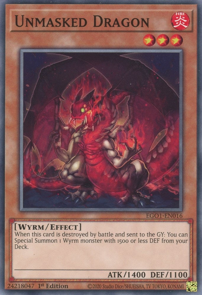 Unmasked Dragon (EGO1-EN016) [EGO1]