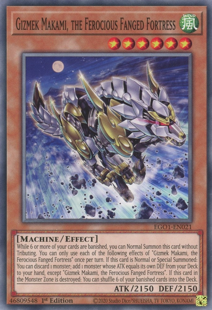 Gizmek Makami the Ferocious Fanged Fortress (EGO1-EN021) [EGO1]