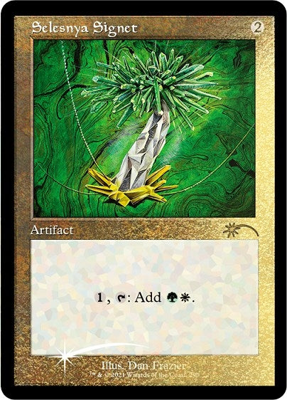 Selesnya Signet (Retro) (Foil Etched) [Secret Lair Drop Series]