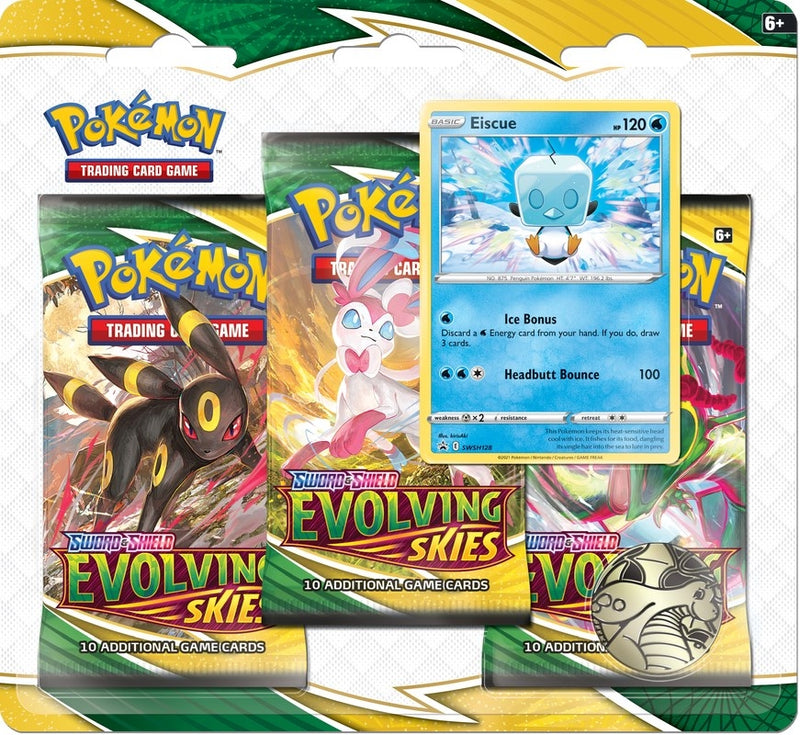 Evolving Skies 3 Pack Blister Eiscue [SWSH07]