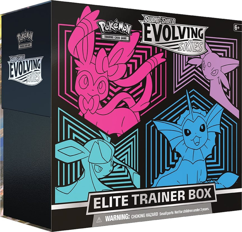 Evolving Skies Elite Trainer Box Glaceon Vaporeon Sylveon Espeon [SWSH07]