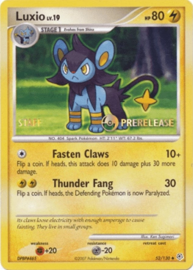 Luxio 52 130 Prerelease Staff (52/130) [PR]