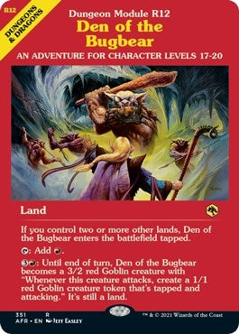 Den of the Bugbear Dungeon Module (351) [AFR]