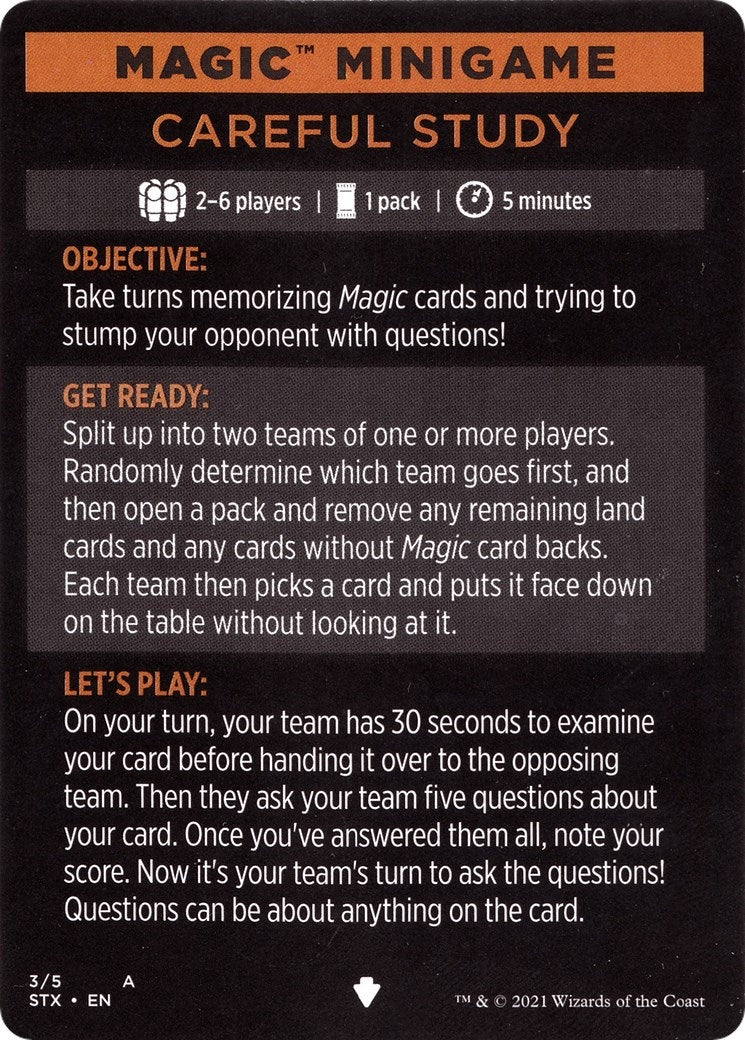 Magic Minigame Careful Study (4) [STX]