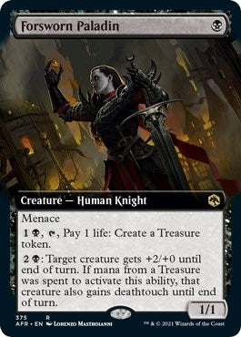 Forsworn Paladin Extended Art (375) [AFR]