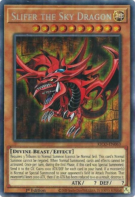 Slifer the Sky Dragon Secret Pharaohs Rare (KICO-EN063) [KICO]
