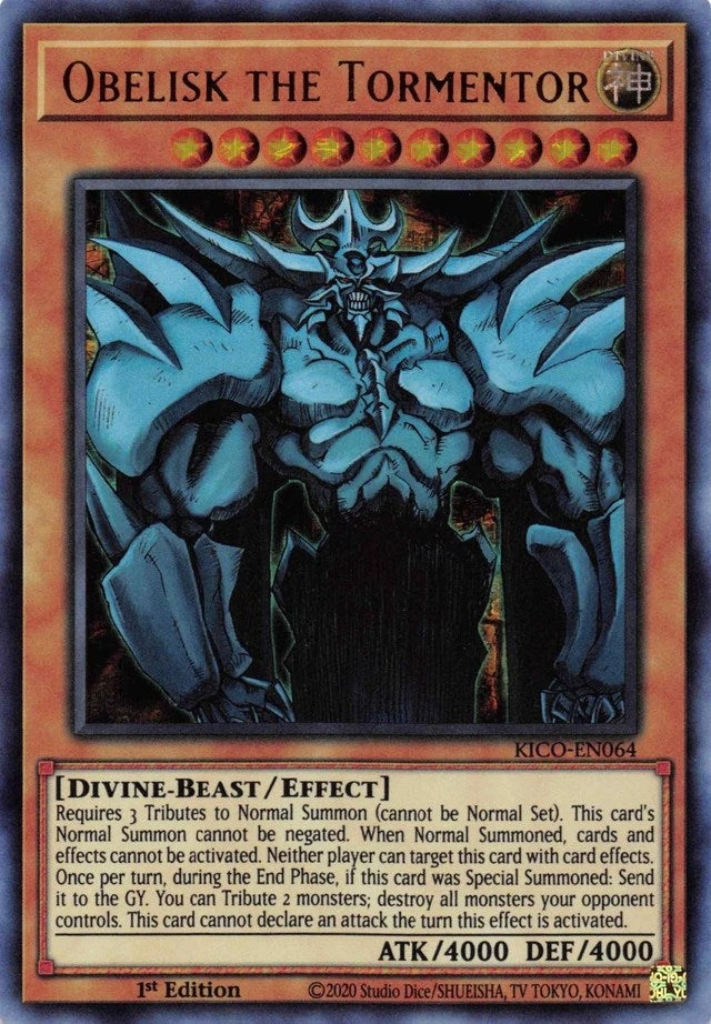 Obelisk the Tormentor Ultra Pharaohs Rare (KICO-EN064) [KICO]