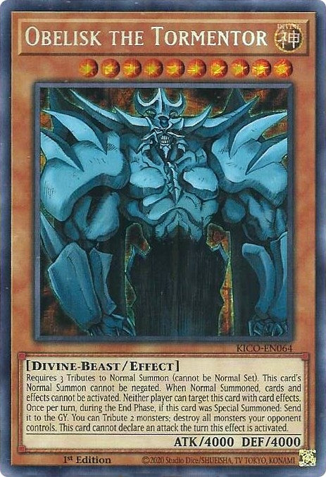 Obelisk the Tormentor Secret Pharaohs Rare (KICO-EN064) [KICO]