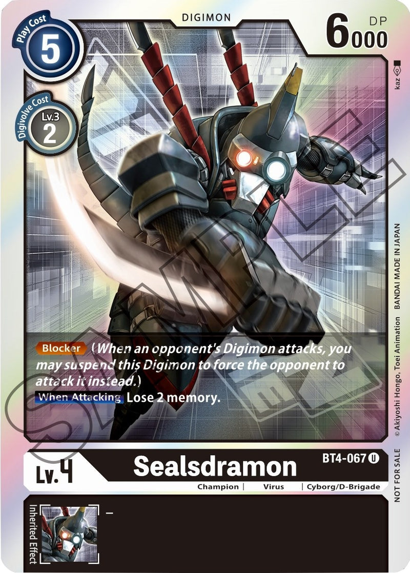 Image for Sealsdramon - BT4-067 (Event Pack 1) [Great Legend]