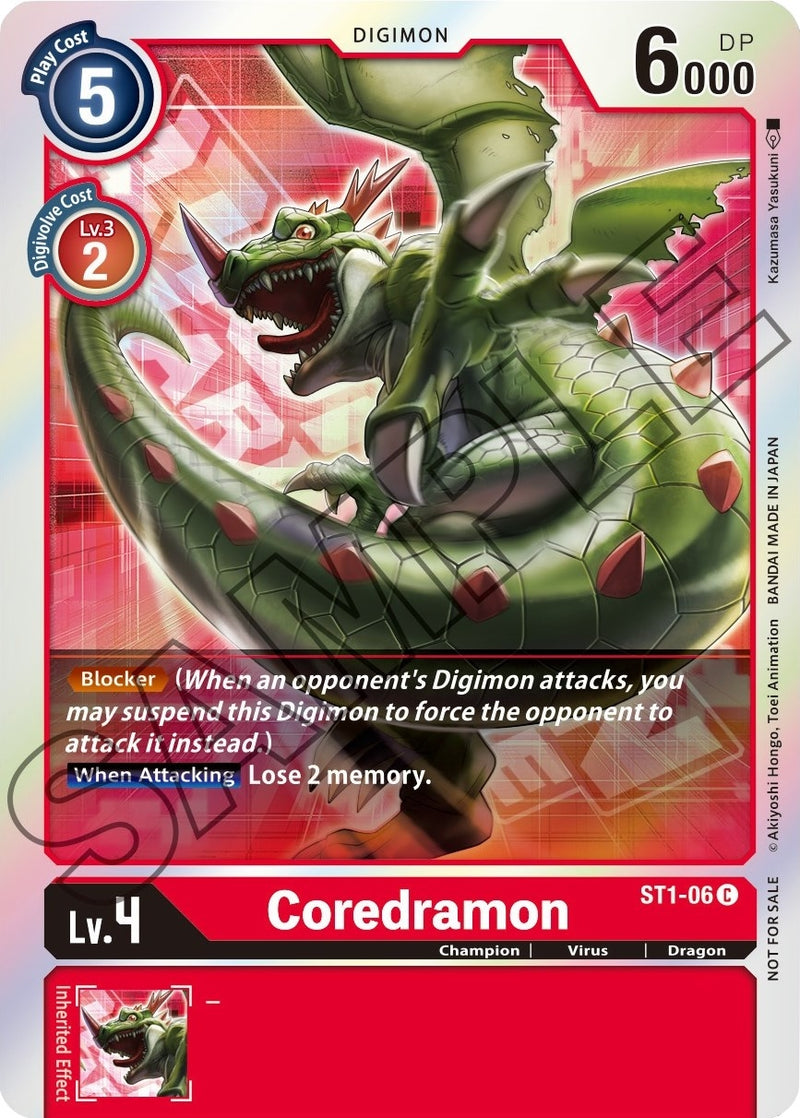 Image for Coredramon - ST1-06 (Event Pack 1) [Starter Deck 01: Gaia Red]