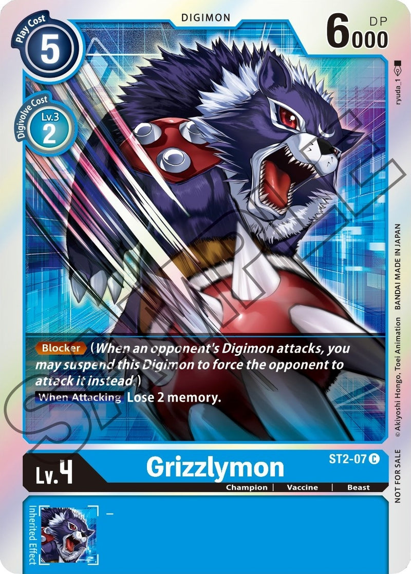 Image for Grizzlymon - ST2-07 (Event Pack 1) [Starter Deck 02: Cocytus Blue]
