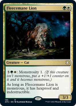 Fleecemane Lion (185) [Commander: Adventures in the Forgotten Realms]