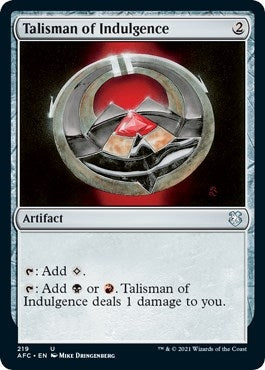 Talisman of Indulgence (219) [AFC]