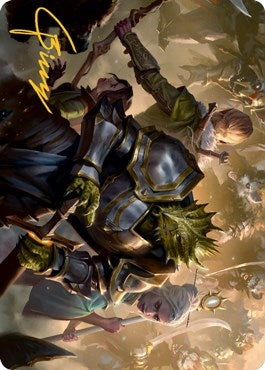 You Come to the Gnoll Camp Art Card Gold Stamped Signature (42) [ASAFR]