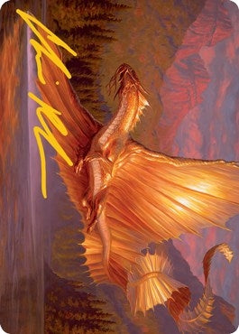 Adult Gold Dragon Art Card Gold Stamped Signature (58) [ASAFR]