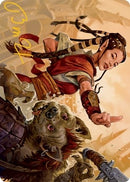 Half Elf Monk Art Card Gold Stamped Signature (28) [ASAFR]