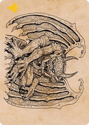 Cloister Gargoyle (Showcase) Art Card (Gold-Stamped Signature) [Dungeons & Dragons: Adventures in the Forgotten Realms Art Series]