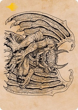 Cloister Gargoyle (Showcase) Art Card (Gold-Stamped Signature) [Dungeons & Dragons: Adventures in the Forgotten Realms Art Series]