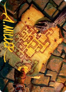 Dungeon Map Art Card Gold Stamped Signature (57) [ASAFR]