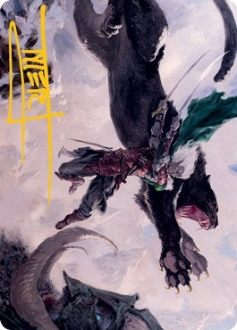 Drizzt DoUrden Art Card Gold Stamped Signature (52) [ASAFR]