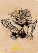 Owlbear Showcase Art Card Gold Stamped Signature (76) [ASAFR]