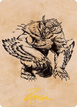 Owlbear Showcase Art Card Gold Stamped Signature (76) [ASAFR]