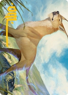 Blink Dog Art Card Gold Stamped Signature (20) [ASAFR]