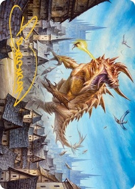 Tarrasque Art Card Gold Stamped Signature (19) [ASAFR]