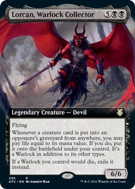 Lorcan Warlock Collector Extended Art (296) [AFC]