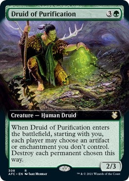 Druid of Purification Extended Art (308) [AFC]