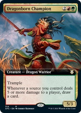Dragonborn Champion Extended Art (314) [AFC]
