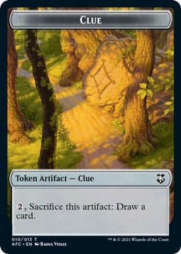 Clue Treasure Double sided Token [AFC]